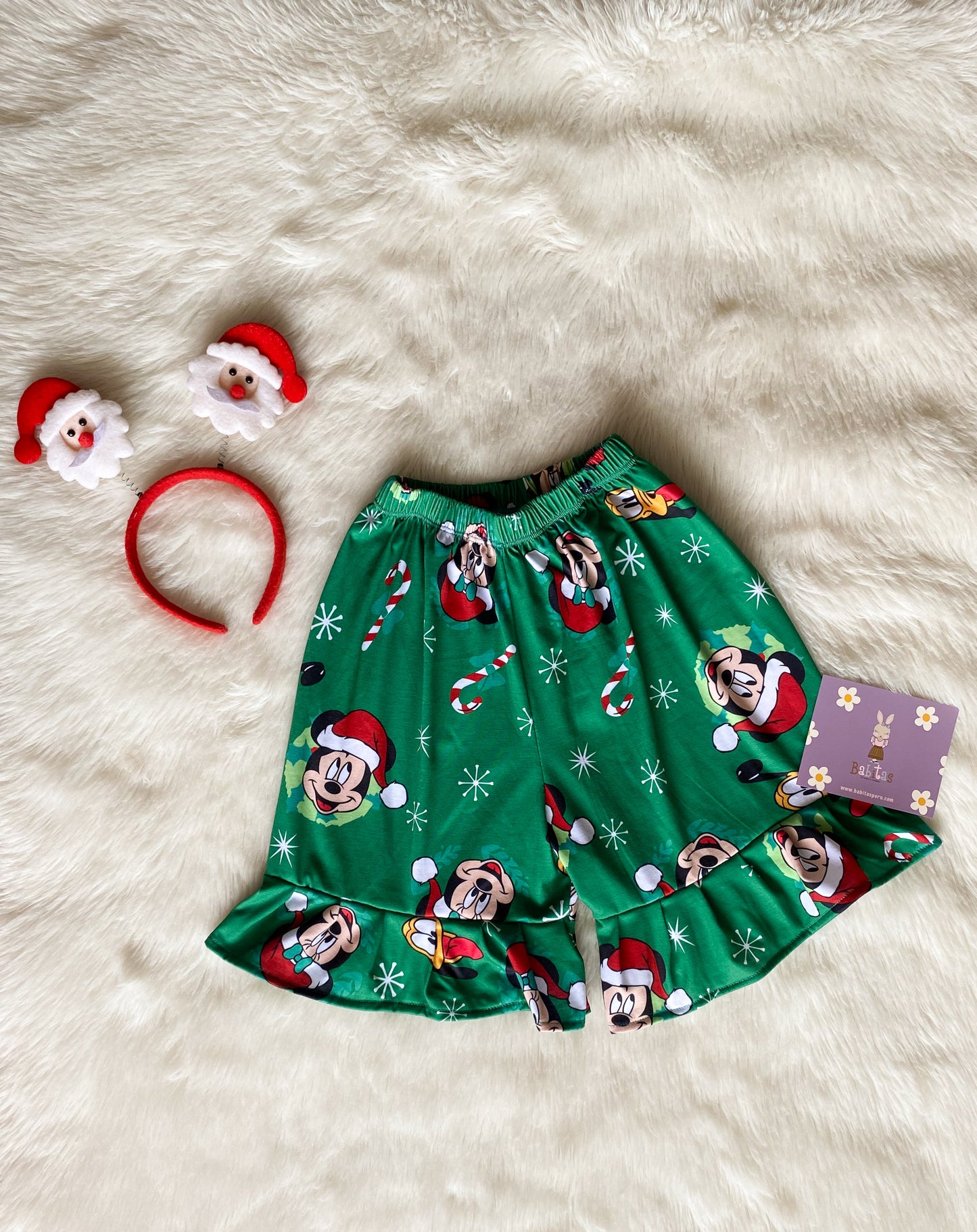 Shorcito Mickey navideño