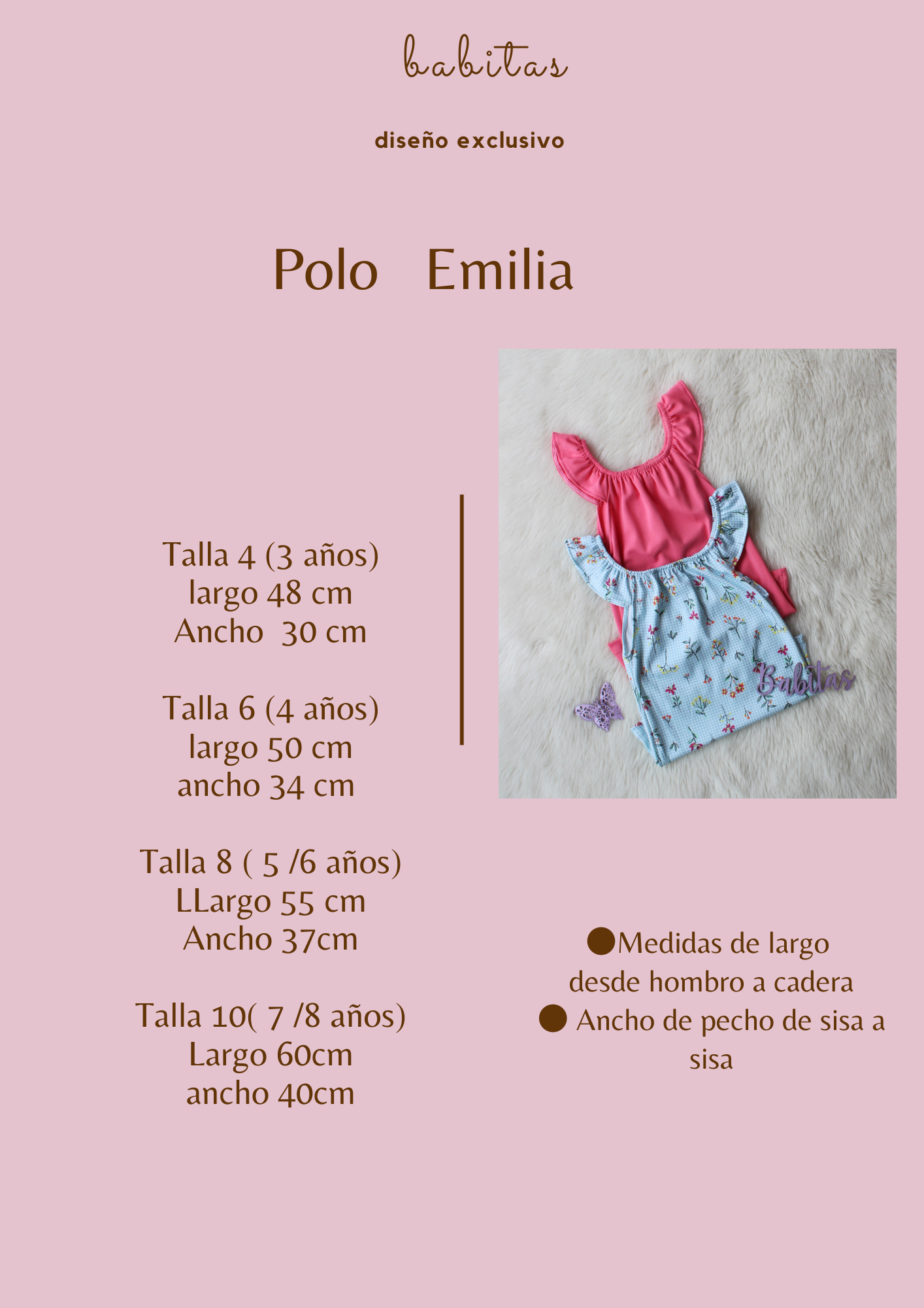 Polo Emilia manguita cero